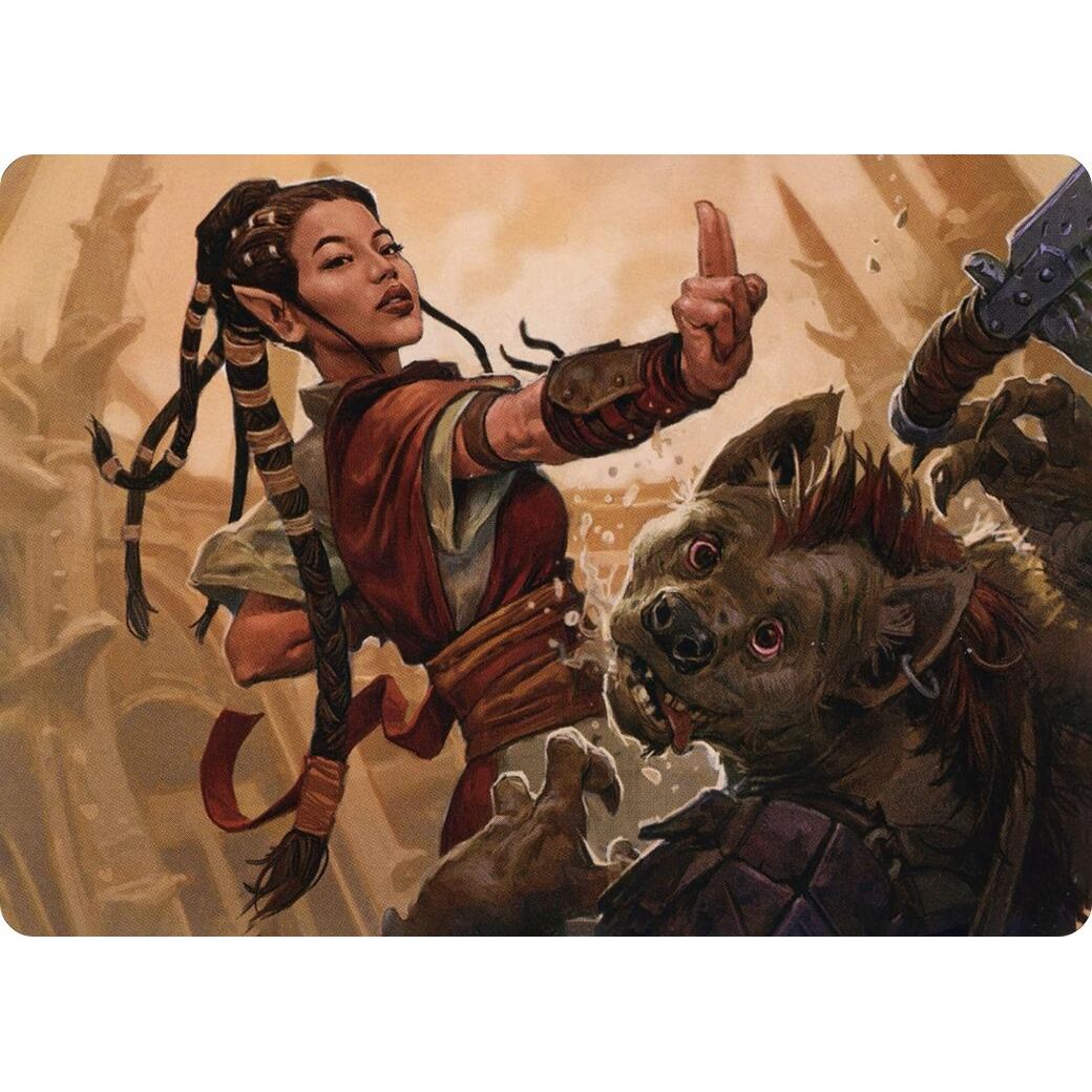 Image for Half-Elf Monk Art Card (28) (ASAFR) - Magic: The Gathering