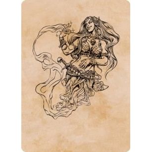 Image for Djinni Windseer (Showcase) Art Card (74) (ASAFR) - Magic: The Gathering