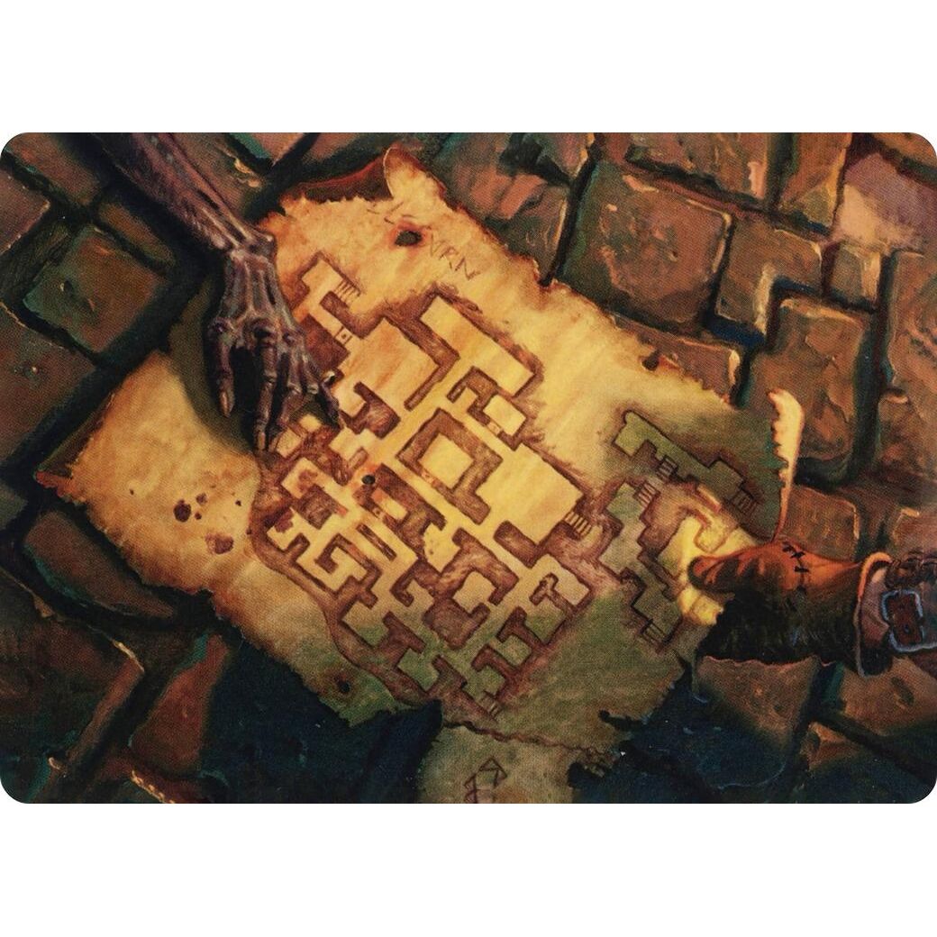 Image for Dungeon Map Art Card (57) (ASAFR) - Magic: The Gathering