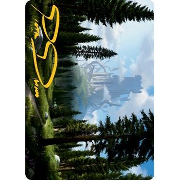 Image for Forest (61/81) Art Card (Gold-Stamped Signature) (61) (ASAFR) - Magic: The Gathering
