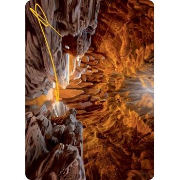 Image for Den of the Bugbear (60/81) Art Card (Gold-Stamped Signature) (60) (ASAFR) - Magic: The Gathering