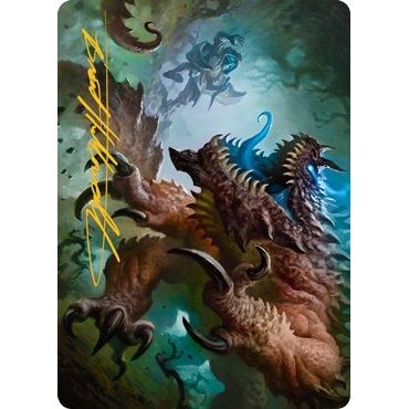 Image for Basilisk Art Card (Gold-Stamped Signature) (9) (ASAFR) - Magic: The Gathering
