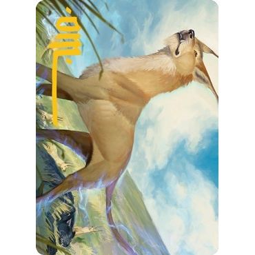 Image for Blink Dog Art Card (Gold-Stamped Signature) (20) (ASAFR) - Magic: The Gathering