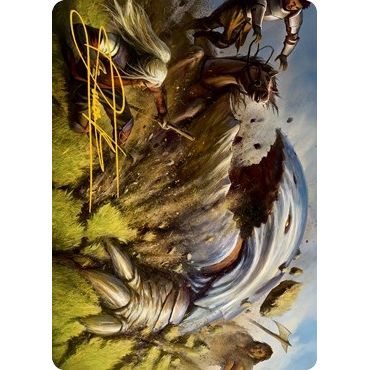 Image for Bulette Art Card (Gold-Stamped Signature) (16) (ASAFR) - Magic: The Gathering