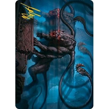 Image for Displacer Beast Art Card (Gold-Stamped Signature) (8) (ASAFR) - Magic: The Gathering