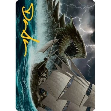 Image for Dragon Turtle Art Card (Gold-Stamped Signature) (10) (ASAFR) - Magic: The Gathering