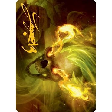 Image for Flameskull Art Card (Gold-Stamped Signature) (14) (ASAFR) - Magic: The Gathering