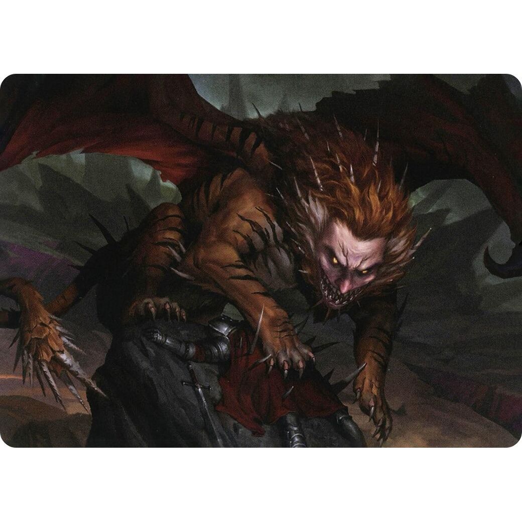 Image for Manticore Art Card (6) (ASAFR) - Magic: The Gathering