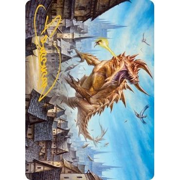 Image for Tarrasque Art Card (Gold-Stamped Signature) (19) (ASAFR) - Magic: The Gathering