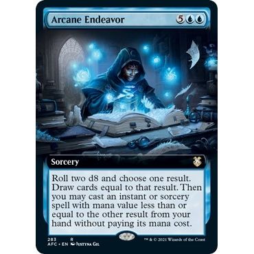 Image for Arcane Endeavor (Extended Art) (283) (AFC) - Magic: The Gathering