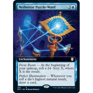 Image for Netherese Puzzle-Ward (Extended Art) (286) (AFC) - Magic: The Gathering