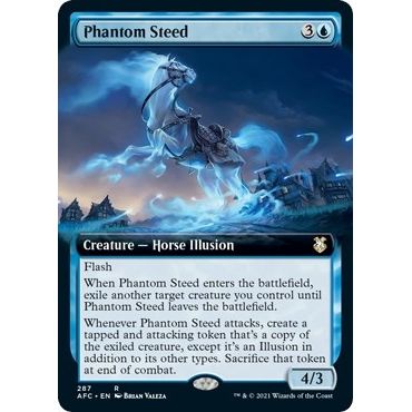Image for Phantom Steed (Extended Art) (287) (AFC) - Magic: The Gathering