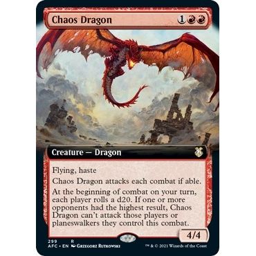 Image for Chaos Dragon (Extended Art) (299) (AFC) - Magic: The Gathering