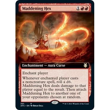 Image for Maddening Hex (Extended Art) (301) (AFC) - Magic: The Gathering