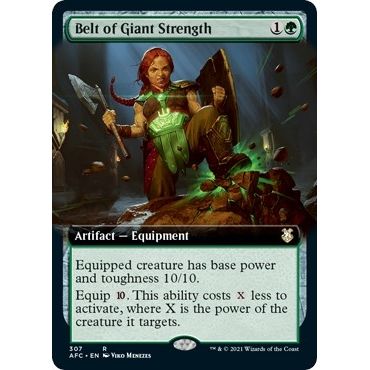 Image for Belt of Giant Strength (Extended Art) (307) (AFC) - Magic: The Gathering