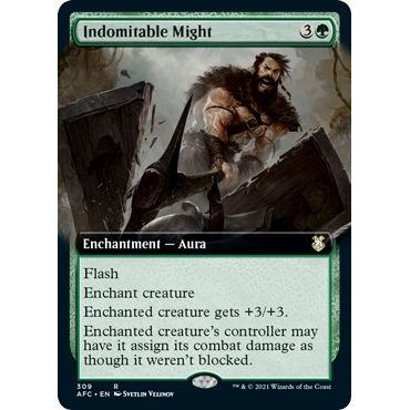 Image for Indomitable Might (Extended Art) (309) (AFC) - Magic: The Gathering