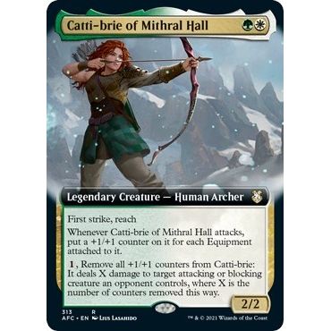 Image for Catti-brie of Mithral Hall (Extended Art) (313) (AFC) - Magic: The Gathering