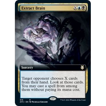 Image for Extract Brain (Extended Art) (315) (AFC) - Magic: The Gathering