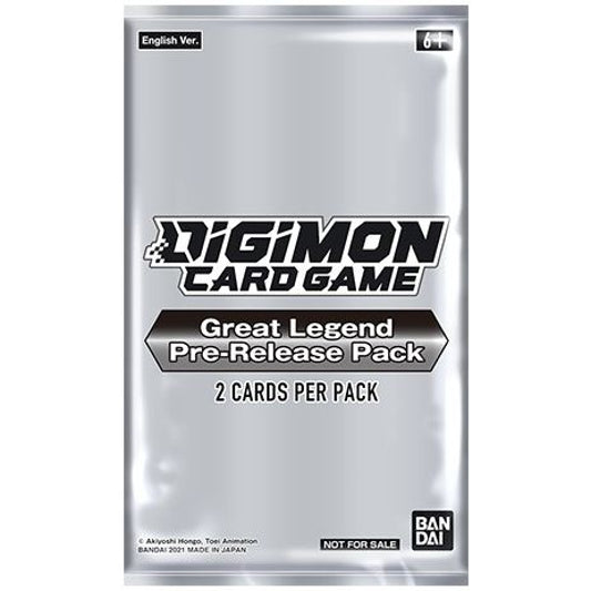 Image for Great Legend Pre-Release Pack - Digimon Card Game