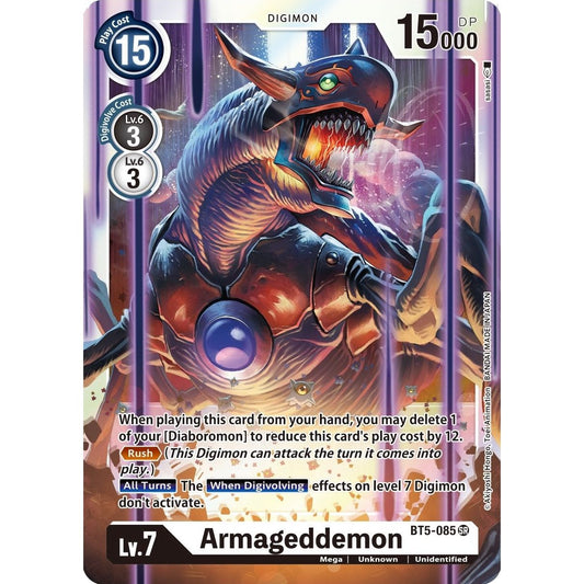 Image for Armageddemon (BT5-085 SR) (BT05) - Digimon Card Game