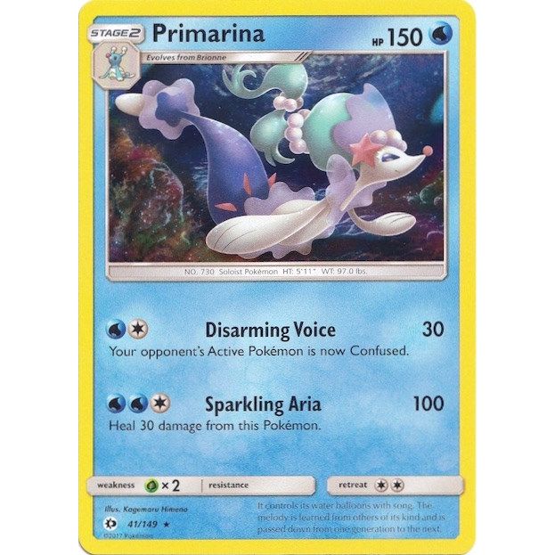 Image for Primarina - 41/149 (Water Web Holo) (041/149) (MCAP) - Pokemon