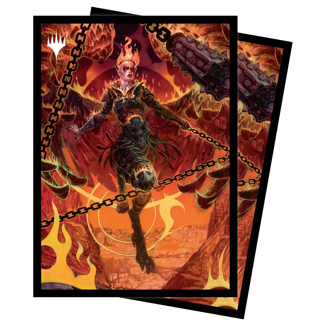 Image for Adventures in the Forgotten Realms Zariel, Archduke of Avernus Standard Deck Protector sleeves for Magic (100-Pack) - Card Sleeves