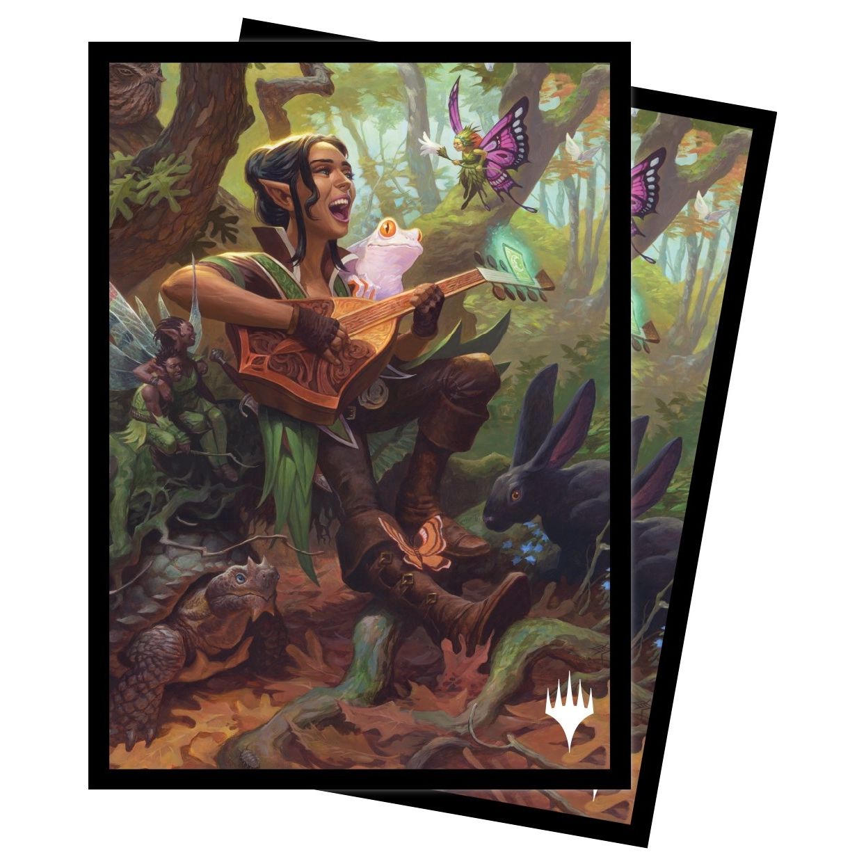 Image for Adventures in the Forgotten Realms Ellywick Tumblestrum Standard Deck Protector sleeves for Magic (100-Pack) - Card Sleeves