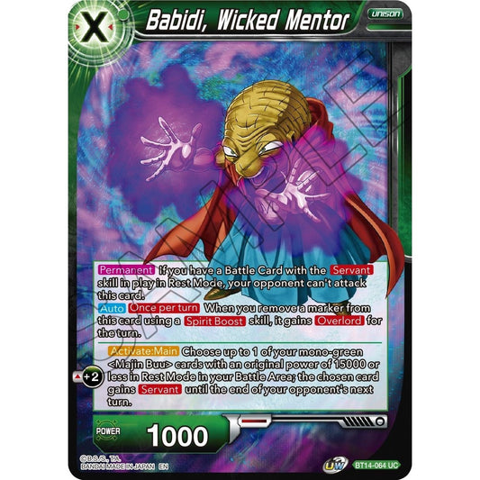 Image for Babidi, Wicked Mentor (BT14-064) (DBS-B14) - Dragon Ball Super: Masters