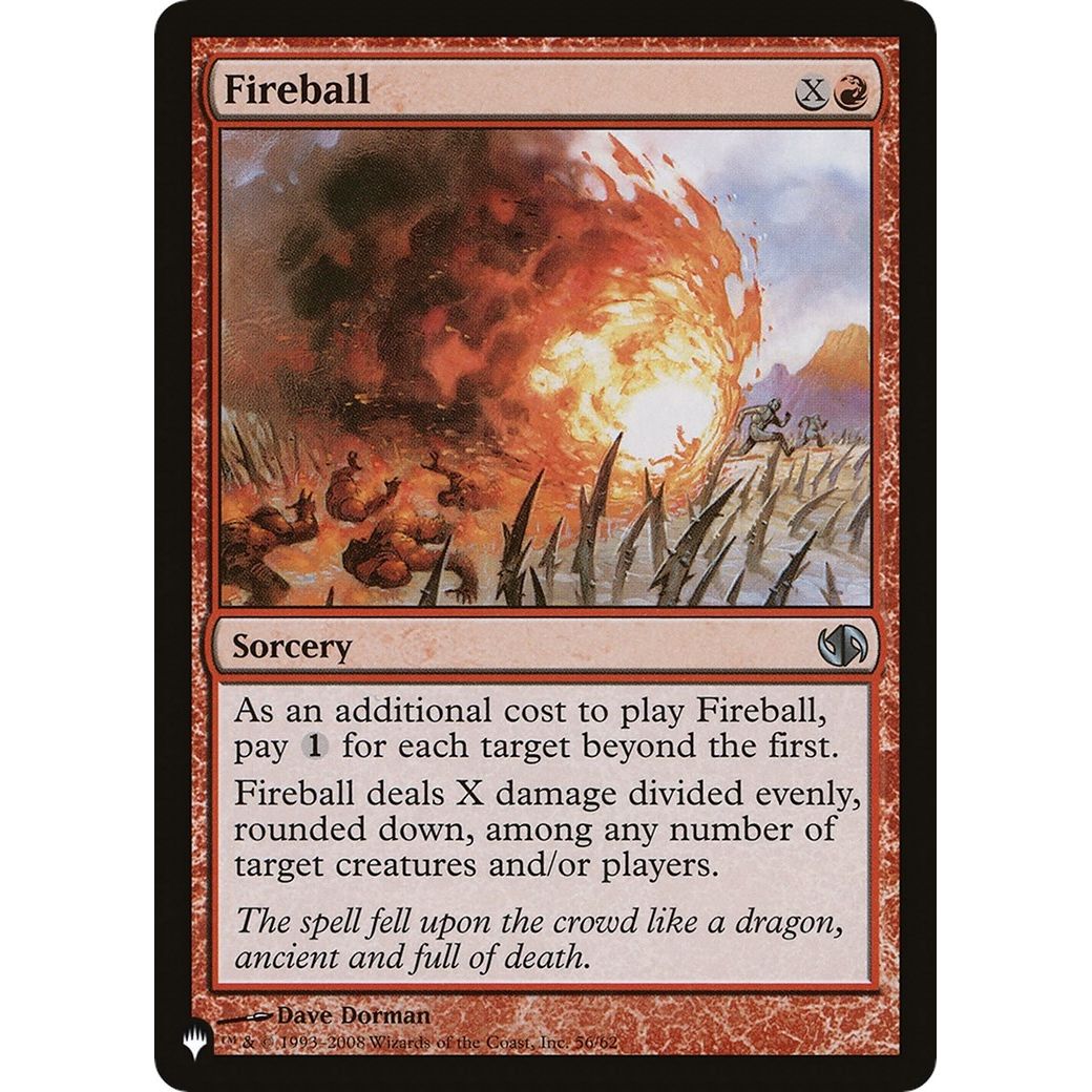 Image for Fireball (DD2) (56/62) (LIST) - Magic: The Gathering
