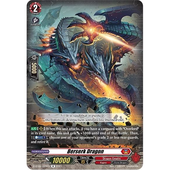 Image for Berserk Dragon (D-BT02/028EN) (D-BT02) - Cardfight Vanguard
