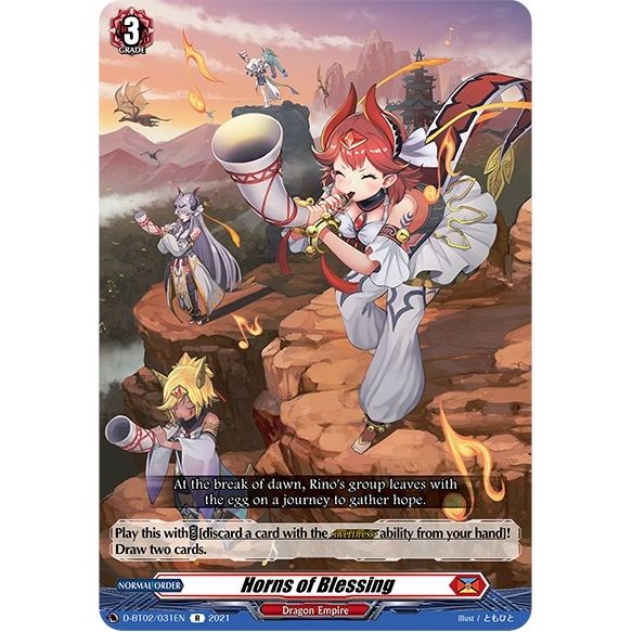 Image for Horns of Blessing (D-BT02/031EN) (D-BT02) - Cardfight Vanguard