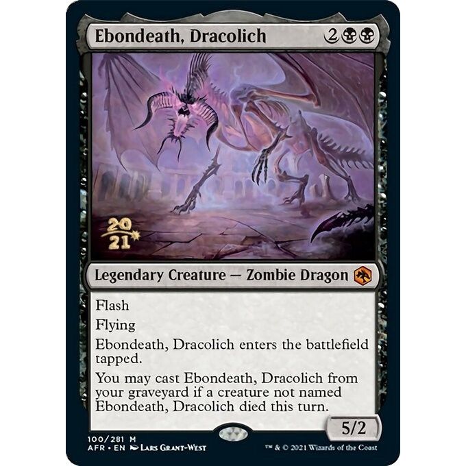 Image for Ebondeath, Dracolich (100) (PRE) - Magic: The Gathering