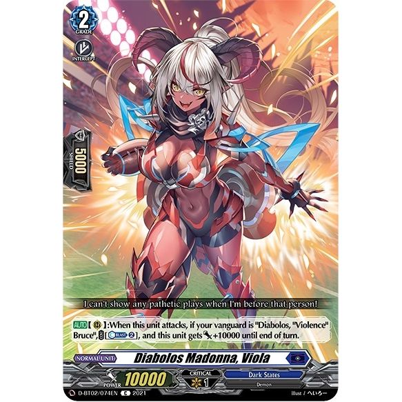 Image for Diabolos Madonna, Viola (D-BT02/074EN) (D-BT02) - Cardfight Vanguard