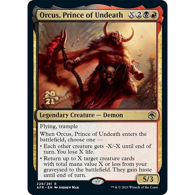 Image for Orcus, Prince of Undeath (229) (PRE) - Magic: The Gathering