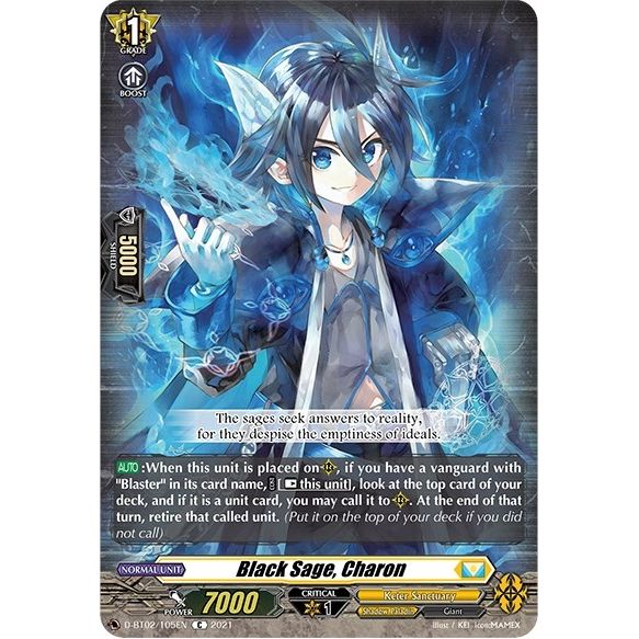 Image for Black Sage, Charon (D-BT02/105EN) (D-BT02) - Cardfight Vanguard
