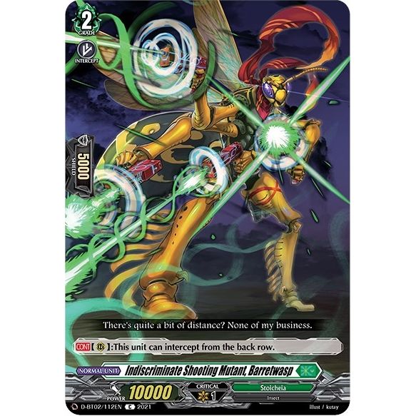 Image for Indiscriminate Shooting Mutant, Barretwasp (D-BT02/112EN) (D-BT02) - Cardfight Vanguard