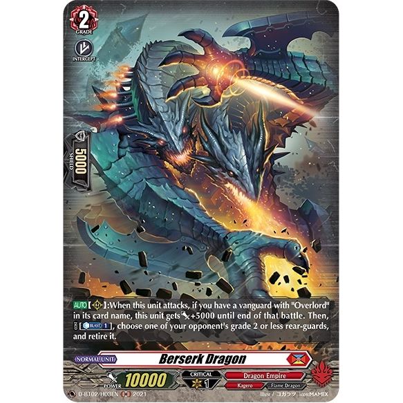 Image for Berserk Dragon (Holo) (D-BT02/H03EN) (D-BT02) - Cardfight Vanguard