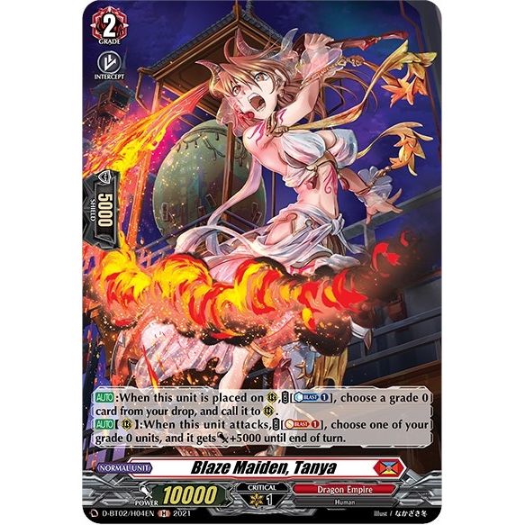 Image for Blaze Maiden, Tanya (Holo) (D-BT02/H04EN) (D-BT02) - Cardfight Vanguard