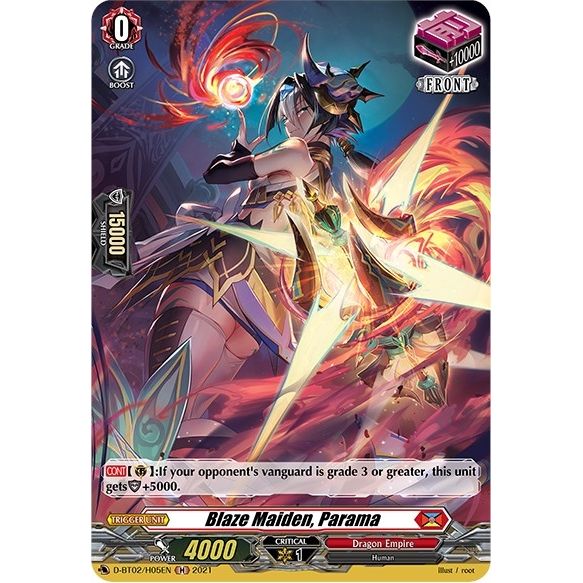 Image for Blaze Maiden, Parama (Holo) (D-BT02/H05EN) (D-BT02) - Cardfight Vanguard