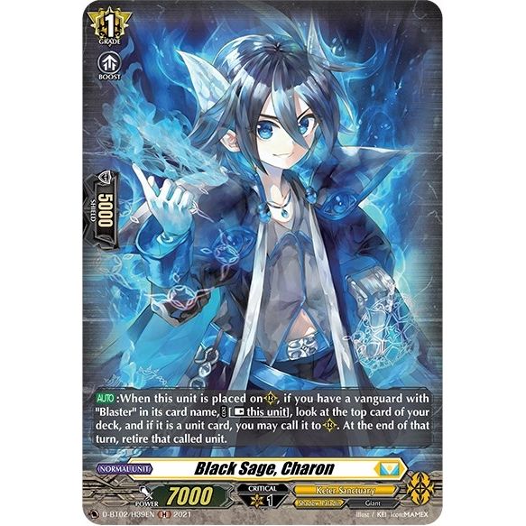 Image for Black Sage, Charon (Holo) (D-BT02/H39EN) (D-BT02) - Cardfight Vanguard