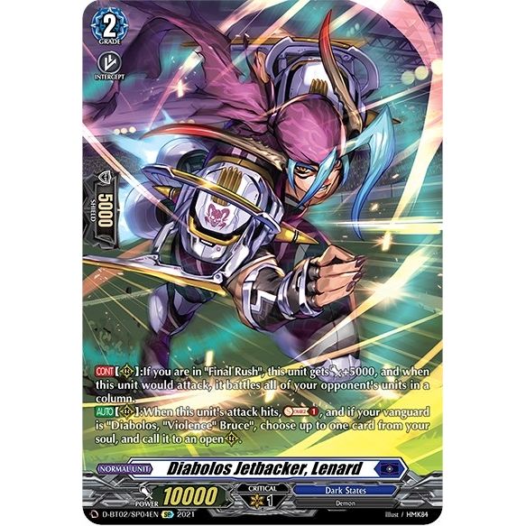 Image for Diabolos Jetbacker, Lenard (SP) (D-BT02/SP04EN) (D-BT02) - Cardfight Vanguard