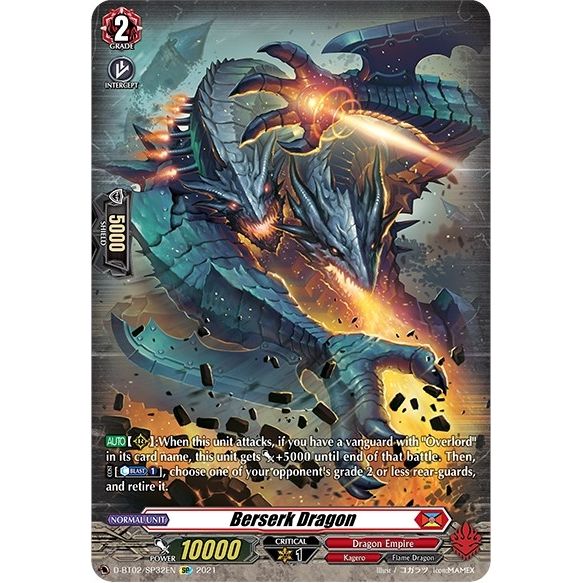 Image for Berserk Dragon (SP) (D-BT02/SP32EN) (D-BT02) - Cardfight Vanguard