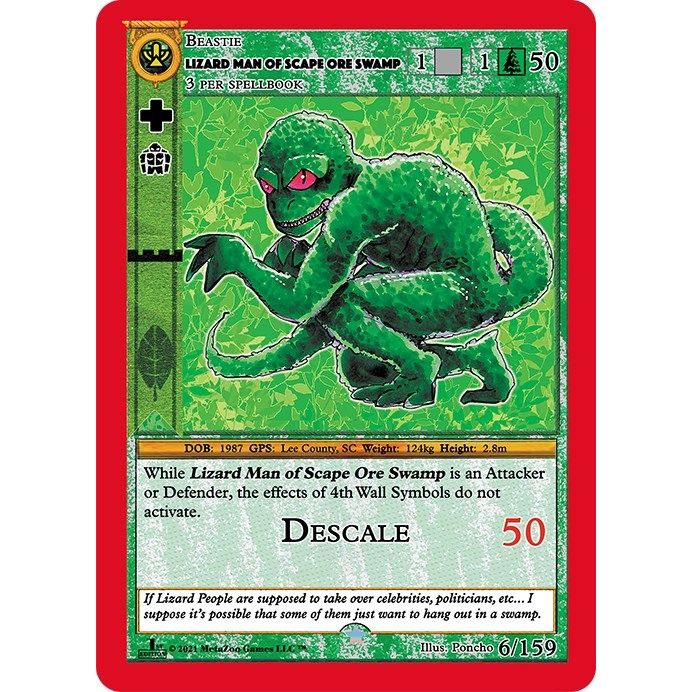 Image for Lizard Man Of Scape Ore Swamp (6) (CNFE) - MetaZoo