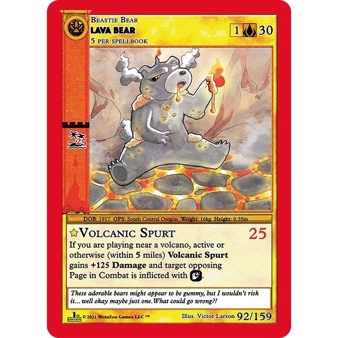Image for Lava Bear (92) (CNFE) - MetaZoo