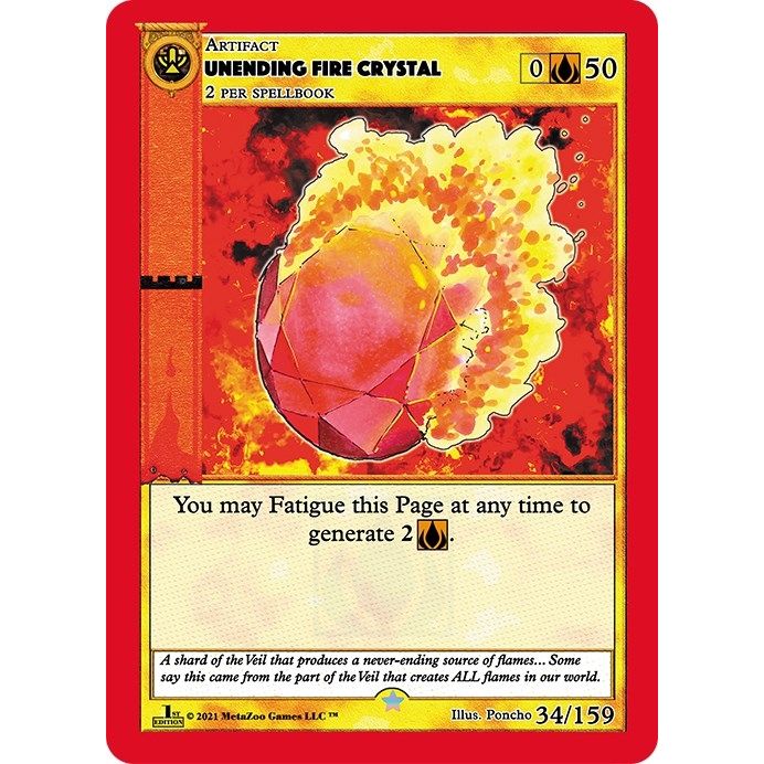 Image for Unending Fire Crystal (34) (CNFE) - MetaZoo
