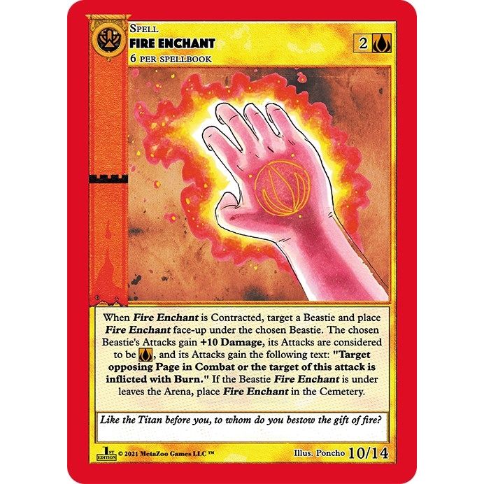 Image for Fire Enchant (10) (CNFE-RE) - MetaZoo