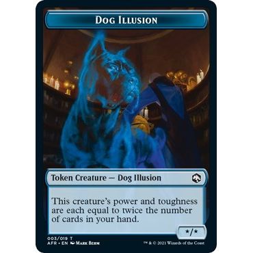 Image for Dog Illusion // Vecna Double-Sided Token (3 // 8) (AFR) - Magic: The Gathering