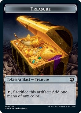 Image for Treasure // Guenhwyvar Double-Sided Token (15 // 13) - Magic: The Gathering