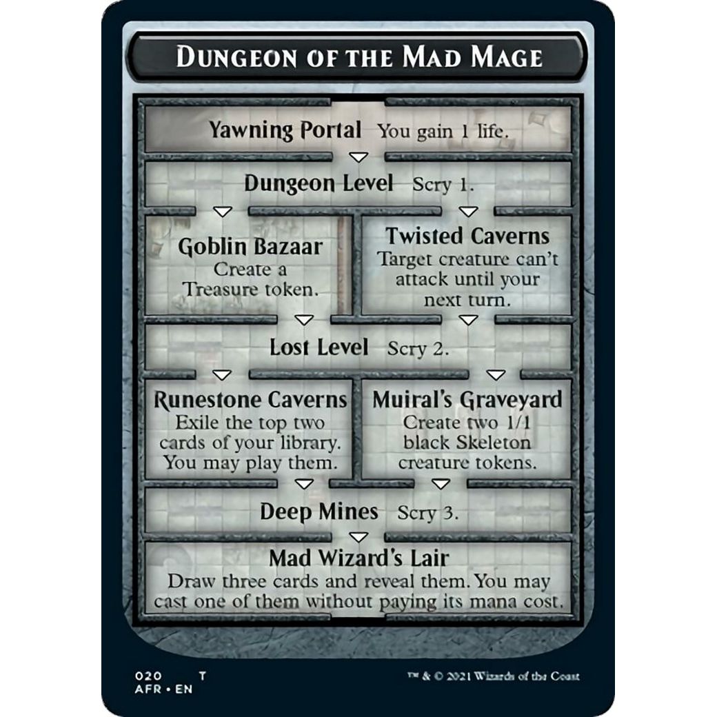 Image for Dungeon of the Mad Mage Token (AFR) (20) (OVER) - Magic: The Gathering