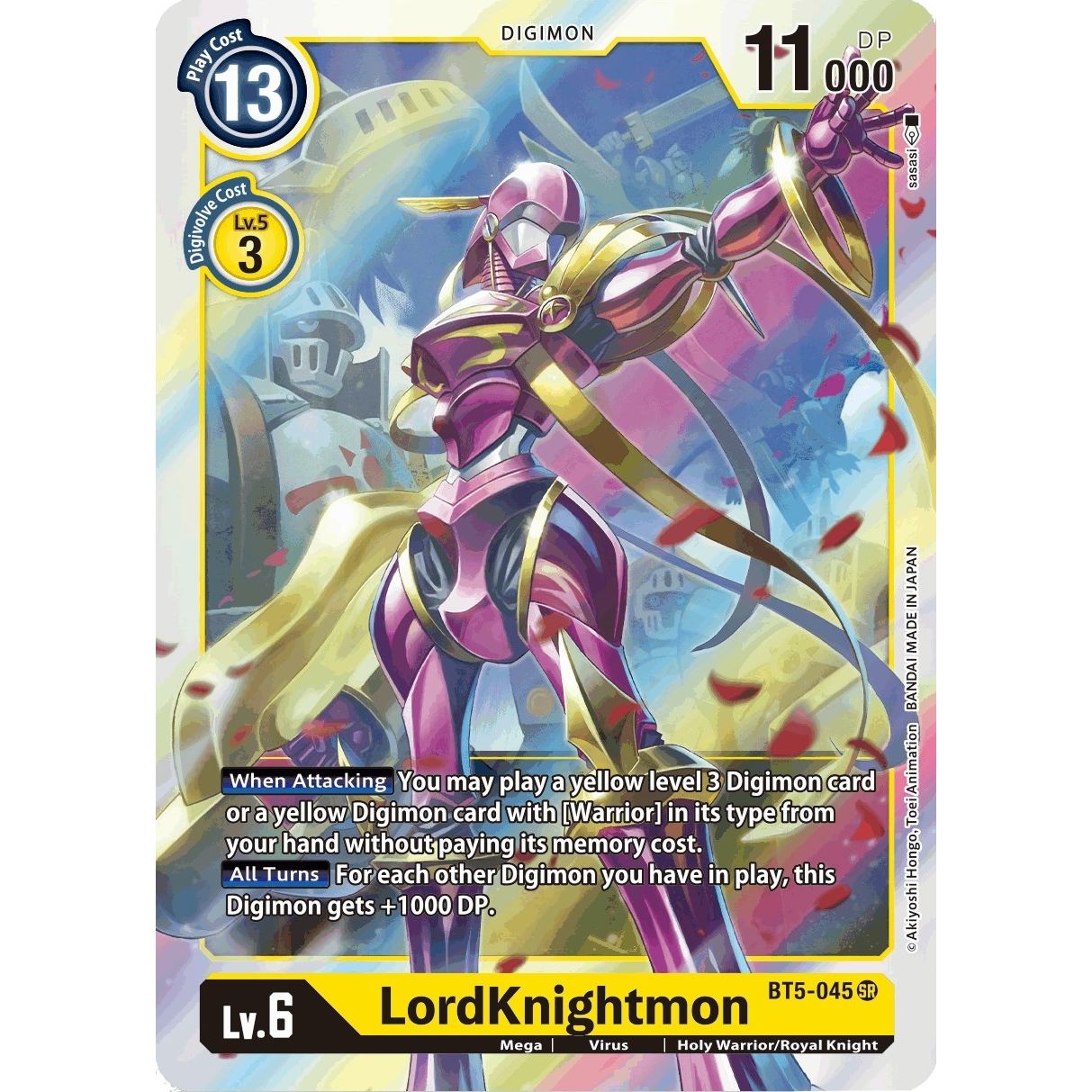 Image for LordKnightmon (BT5-045 SR) (BT05) - Digimon Card Game